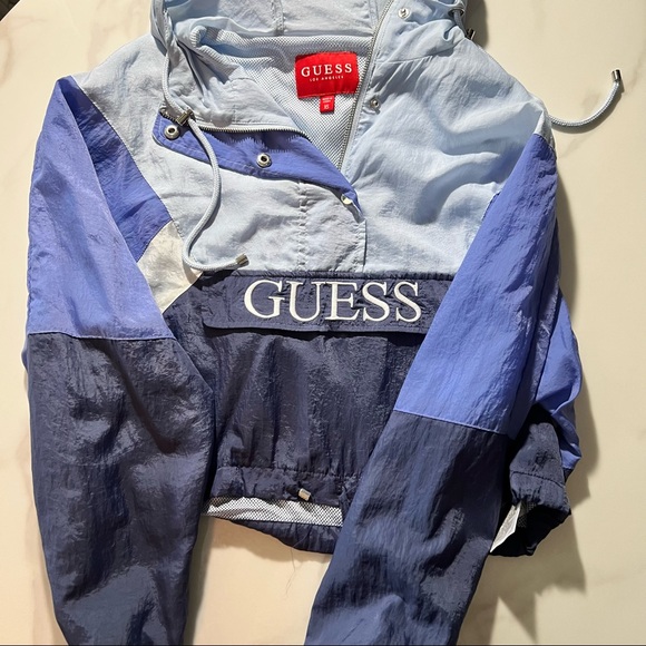 Blue Guess Lightweight Windbreaker - Picture 2 of 2